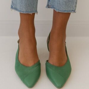 27 Edit Makenna Slingback Flat By Naturalizer 5.5 Green